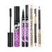 3-Part Eye Make-Up Set for Women | All-in-One Eye Set for Beginners | Eyebrow Pencil Black Eyeliner & Mascara - Violet - Buy Online on GoSupps.com