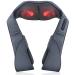Shiatsu Neck Back and Shoulder Massager with Heat - Electric Deep Tissue 3D Kneading Massage Pillow for Lower Back, Calf, Legs, Full Body Muscle Relaxation, Home, Office, and Car Use Gray