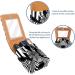 Travel Lipstick Organizer Case - Portable Makeup Bag with Mirror in Zebra Pattern | Perfect for Lipstick Storage - Buy Online on GoSupps.com