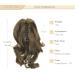 Buy Gairyan 30cm Ponytail Hair Extensions Long Curly Claw Clip-In in Golden Brown | Wavy Synthetic Hair Part Extensions for Women - Buy Online on GoSupps.com