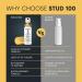 STUD 100 Delay Spray for Men (2 Pack) Lidocaine Climax Control Spray to Last Longer in Bed Sexual Enhancer for Him and Couples Premeasured Desensitizing Spray 120 Sprays 12g - Buy Online on GoSupps.com