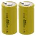 2x Exell C Size 1.2V 3000mAh NiCD Rechargeable Batteries with Tabs for Monitors Date Loggers Instruments/equipment electric tools and toys Portable Radios