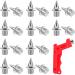 AUGSUN 20pcs 1/4inch Hard Steel Track and Cross Country Spikes with Spike Wrench, Replacement Spikes for Sprint Sports Short Running Shoes Silver