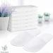 AhFulife Spa Slippers for Hotel & Travel - 10 Pairs of Closed-Toe White Slippers for Men & Women (Size 8-9.5 US) - Buy Online on GoSupps.com
