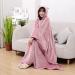 AWSAD blanket for dressing children one -piece ceiling with hat soft comfortable ceiling for tightening skin -friendly and flannel material (color: b size: 39x55in (100x140cm)) 39x55in (100x140cm) b