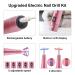 PELCAS Cordless Electric Nail Drill Kit - 20000RPM, 5 Speeds, LCD Display, 11 Attachments - Pink - Buy Online on GoSupps.com