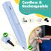 Portable Rechargeable Dog Hair Cutter with LED Light - Safe Ceramic Trimmer for Paws Eyes Ears and Sensitive Areas of Dogs & Cats - Buy Online on GoSupps.com