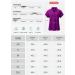 JINSHI Women's Golf Polo Shirt UPF50+ V-Neck Collared Short Sleeve Sport Top - Deep Purple Large - Buy Online on GoSupps.com