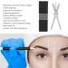 Eyebrow Makeup Ruler Eyebrow Mapping Ruler Eyebrow Stencil Ruler Stainless Steel 3 Point Positioning Eyebrow Makeup Ruler for Microblading Silver - Buy Online on GoSupps.com