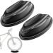 TTYSHIP 2 pieces front wheel support roller trainer bike front wheel support bike front wheel riser block bike front wheel support suitable for indoor trainer bike training (black)