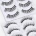 Dyafin 3D Eyelashes Set - 4 Pairs Natural Reusable Handmade Fake Lashes with Eyeliner | Light & Comfortable - Buy Online on GoSupps.com