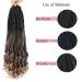 French Curly Braiding Hair 22 inch 8 Packs Pre stretched Crochet Braids | Natural Black Synthetic Hair Extensions for Black Women - Buy Online on GoSupps.com