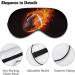 Buy American Football Fire Flames Sleeping Mask - Adjustable Soft Eye Mask for Men Women Boys & Girls | Light-Blocking Blindfold for Comfortable Sleep - Buy Online on GoSupps.com