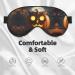 SSIMOO Owl Pumpkin Halloween Sleep Mask - Adjustable Breathable Eye Mask for Comfortable Sleep | International Shipping - Buy Online on GoSupps.com