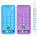 Teething Toys for Babies 0-6 Months  Teething Toys for Babies 6-12 Months Phone Teether for Baby Cellphone Shape Chew Toys for Toddler Boys and Girls(Blue+Purple)