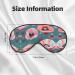 Buy SSIMOO Pastel Poppies Soft Sleep Eye Mask | Female Breathable Travel Eye Patch | Ideal for Relaxation & Comfort - Buy Online on GoSupps.com