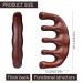 Amaxiu Natural Sandalwood Scalp Massage Comb - No Static Wide Teeth Gua Sha Body Massage Tool for Men & Women - Buy Online on GoSupps.com