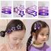 15 PCS Star Hair Clips - Non-Slip Metal Barrettes for Girls in Purple Geometric Pattern - Buy Online on GoSupps.com