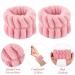 Sibba 2-Piece Microfiber Wrist Wash Bands for Women - Absorbent Sweatbands in Pink for Girls - Prevent Water Spills on Arms - Buy Online on GoSupps.com