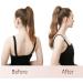 Fine Braid Ponytail Hair Extensions - Long Wavy Curly Clip-In Synthetic Hair in Chestnut Brown & Caramel - 60 cm - Buy Online on GoSupps.com
