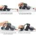 Reflective Double Dog Leash | No Tangle Dual Doggie Lead with Locking System | 50lb/22.75kg 10ft/3m | Black - Buy Online on GoSupps.com
