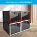 Secure Medicine Lock Box with Combination Lock - Large Medication & Snack Storage Locker for Home Classroom & Food Safety - Black - Buy Online on GoSupps.com