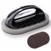 Pot Scrubbers - Kitchen Scrubbers - Emery and PP Handle Rust Removal Magic Wipe with a Handle Emery Brush to Oil Tristo Brown