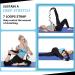 Plantar Fasciitis Foot & Calf Stretcher - Premium Physiotherapy Strap for Strength & Pain Relief - Heel Spurs, Calf, Thigh, Hip - Black - Buy Online on GoSupps.com
