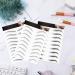 4D Waterproof Eyebrow Stickers - 6 Sheets, 66 Pairs Black, Arch Style for Women and Girls - Buy Online on GoSupps.com