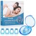 Snore Stopper Anti Snoring Devices Silicone Magnetic Anti Snoring Nose Clip Help Stop Snoring Quieter Restful Sleep (Blue-4pcs)