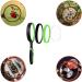 2 Pack 75mm 10X Handheld Magnifying Glass Set - Shatterproof Reading Magnifier for Seniors and Kids - Real Glass Lens with Non-Slip Handle - Ideal for Reading, Hobbies, and Science - Orange+Green - Buy Online on GoSupps.com