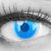 Colored contact lenses 1 pair of demon nezuo blue anime manga - highly opaque - Heroes of Cosplay - annual lenses for costumes Halloween carnival carnival with free lentil container - without strength 2 pieces (1 Pack)