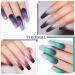 HOMOST Color Changing Reflective Glitter Diamond Gel Nail Polish Set - 6 Sparkling Colors Kit - Buy Online on GoSupps.com