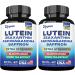Lutein and Zeaxanthin Supplements 8000 MG Eye Vitamins with Saffron for Eye Health Supplements for Adults, Infused with Glucomannan, Ashwagandha, and Green Tea Extract Vision and Eyes Support - 2 Pack