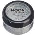 Holographic Glitter Shakers by Moon Glitter - Silver - Cosmetic Festival Makeup Glitter for Face Body Nails Hair Lips - 5g