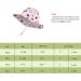 LANGZHEN Beach Sun Protection Hat for Baby Girls - Adjustable Wide Brim Summer Play Hat | Toddler Kids Hat with Chin Strap White - Strawberry | Size 2-4 Years - Buy Online on GoSupps.com