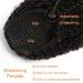 MSGEM Afro Kinky Curly Ponytail 20 Inch - 10A Virgin Human Hair Extensions for Black Women - Buy Online on GoSupps.com