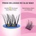 EMEDA Self Adhesive Eyelashes Clusters Kit - 60PCS Double V Shape Glueless Lashes | Natural Look Press-on Lashes (D-10-16mm - Buy Online on GoSupps.com