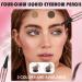  LURNODY Microblading 3D Eyebrow Pencil Set Waterproof Eyebrow Pencil Set with 4 Fork Tips for Women Eyebrow Creating Natural Eyebrows Light Brown + Dark Brown - Buy Online on GoSupps.com