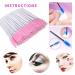 AKStore 200 PCS Disposable Eyelash Brushes Mascara Wands - White-Pink | Cosmetic Makeup Tool Kits - Buy Online on GoSupps.com