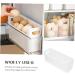 EXCEART 3pcs Small Shelf And Containers for Organizing Bin Fruit Container Size Holder Refrigerator Transparent 25.5X9.5X8.5CM - Buy Online on GoSupps.com