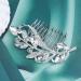 Yheakne Crystal Wedding Hair Comb Silver Rhinestone Hair Comb Barrette Bling Bridal Hair Clips Headpieces Decorative Head Comb Headwear Cz Hair Piece Sparkle Bride Hair Accessories for Women and Girls - Buy Online on GoSupps.com