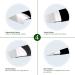 Stainless Steel Eyebrow Tweezers Set - 4-Part with Case | Matte Black Anti-Slip & Hair Removal Tips - Perfect for Eyebrows & Eyelashes - Buy Online on GoSupps.com