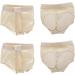 Dance Paws Pad Foot Thongs 2 Pairs with Nylon Bag - Lyrical Dance Shoes, Ballet Paws, Yoga Footwear - Small Light Beige/Light Beige - Buy Online on GoSupps.com