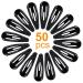 Jinlaili 50PC Black Hair Clips for Girls & Women | Metal Hair Accessories with Box - Perfect Small Clips (3x1cm) - Buy Online on GoSupps.com