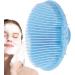 WOBBLO Skin | Multifunctional Silicone Facial Cleanser Facial Cleansing Brush Facial Scrub for Women for Home Outdoor Travel Bathroom Blue Sky - Buy Online on GoSupps.com