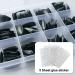 240pc Short Almond Black Press on Nails - Full Cover Fake Nail Tips for Women, Girls, Kids - French Stiletto Manicure with Adhesive Tabs | LoveOurHome - Buy Online on GoSupps.com