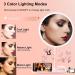 Portable Makeup Mirror with Lights - Rechargeable Lighted Vanity Mirror for Teens with Phone Holder and Jewelry Storage - 3 Color Lighting Modes - Buy Online on GoSupps.com