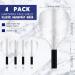 Clear Plastic Spray Protector Face Mask 4 Count - Haircut Cover Pads for Salon Hair Styling, Coloring, and Eye Protection - Buy Online on GoSupps.com