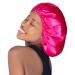 COSPACK SWEET SATING Extra Large Adjustable Satin Hair Cap - Double-Aged Turnable Neon Pink & Beige for Comfortable Sleep - Buy Online on GoSupps.com